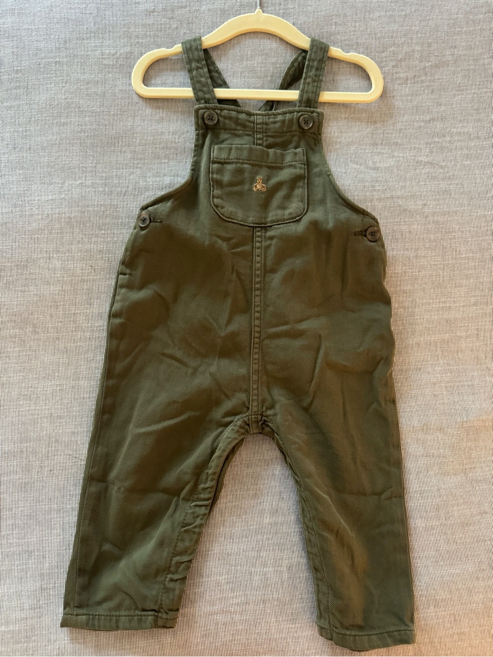 NWOT GAP Baby Denim Overalls Green: 12-18M
